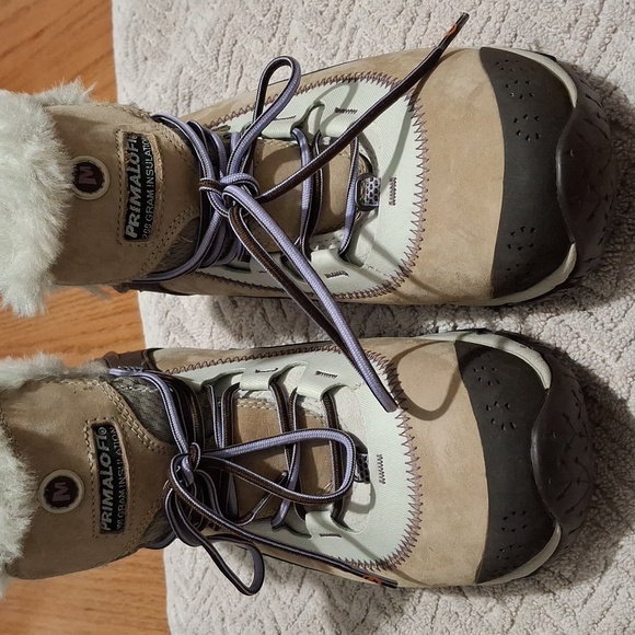 Merrell Primaloft Women's Fur Top Insulated Hiking Boots Sz 8.5 - Picture 8 of 8